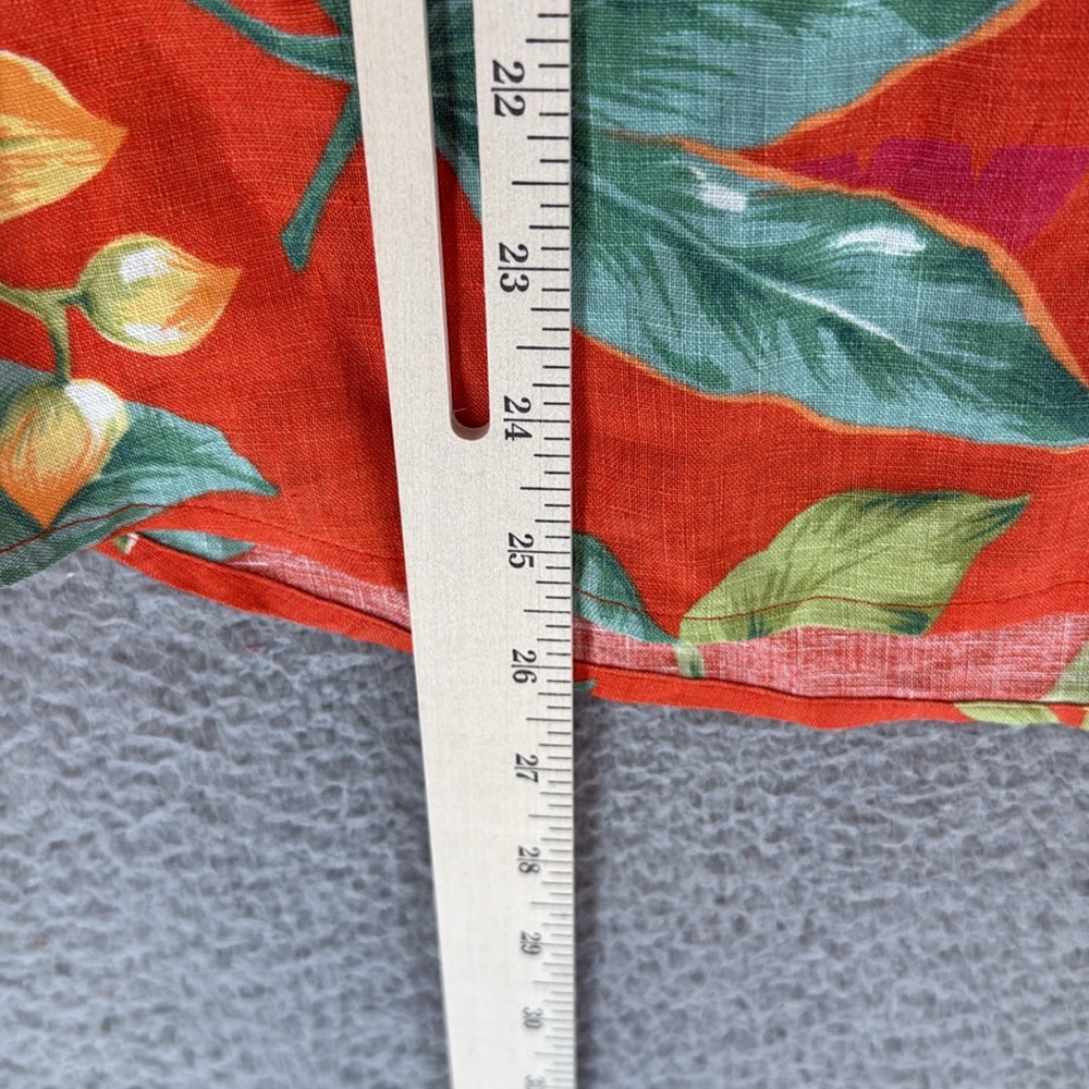 Ralph Lauren Orange Floral Button-Down Shirt - Picture 7 of 11